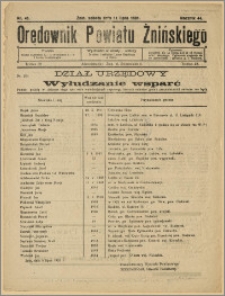 Orędownik Powiatu Żnińskiego 1931 Nr 45