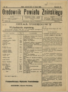 Orędownik Powiatu Żnińskiego 1932 Nr 22