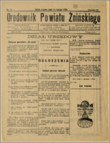 Orędownik Powiatu Żnińskiego 1933 Nr 7