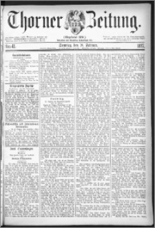 Thorner Zeitung 1877, Nro. 41 + Beilage