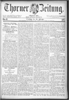 Thorner Zeitung 1877, Nro. 42