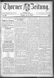 Thorner Zeitung 1877, Nro. 98 + Beilage