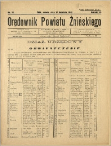 Orędownik Powiatu Żnińskiego 1937 Nr 11