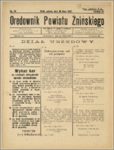Orędownik Powiatu Żnińskiego 1937 Nr 19