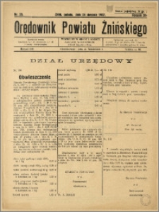 Orędownik Powiatu Żnińskiego 1937 Nr 23