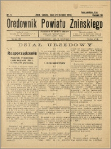 Orędownik Powiatu Żnińskiego 1938 Nr 3