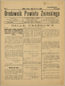 Orędownik Powiatu Żnińskiego 1938 Nr 7