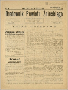 Orędownik Powiatu Żnińskiego 1938 Nr 10