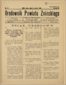 Orędownik Powiatu Żnińskiego 1938 Nr 17