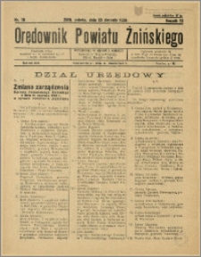 Orędownik Powiatu Żnińskiego 1938 Nr 18