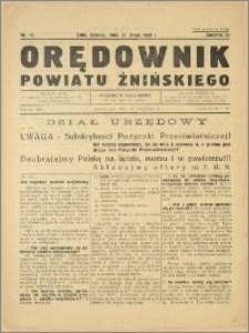 Orędownik Powiatu Żnińskiego 1939 Nr 19