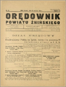 Orędownik Powiatu Żnińskiego 1939 Nr 21