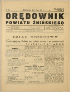 Orędownik Powiatu Żnińskiego 1939 Nr 22