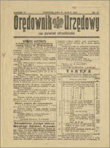 Orędownik Urzędowy na Powiat Strzeliński 1928 Nr 22