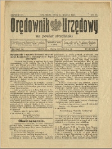 Orędownik Urzędowy na Powiat Strzeliński 1928 Nr 23