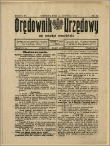 Orędownik Urzędowy na Powiat Strzeliński 1928 Nr 30