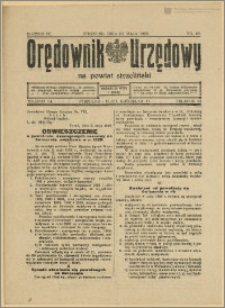 Orędownik Urzędowy na Powiat Strzeliński 1928 Nr 40