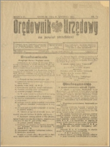 Orędownik Urzędowy na Powiat Strzeliński 1928 Nr 73
