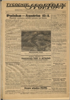 Tygodnik Sportowy 1937 Nr 8