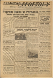 Tygodnik Sportowy 1938 Nr 40