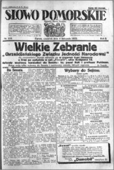 Słowo Pomorskie 1922.11.09 R.2 nr 258