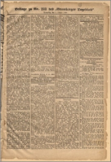 Bromberger Tageblatt. J. 12, 1888, Nr 233 Dodatek
